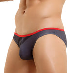 2 Pack Men's Low-rise Vibrant Stripe Bikini