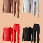 Men's Skin-Friendly Ultra-Thin High-Elastic Anti-Static Thermal Base Layer Tops & Bottoms