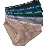 4 Pack Men's Stretch Fit Low-Rise Zero-Irritation Soft-Bound Edges Cooling Briefs
