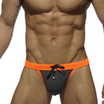 Men's Dual-Tone Swim Briefs with Removable Padding