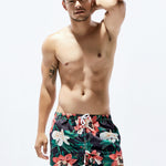 Men's Trendy Printed Sporty Cut Odor-Control Cooling Board Shorts