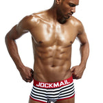 2 Pack Men's Breathable Cotton Skin-Friendly Sexy Low-Rise & Revealing Jockstraps