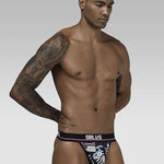 2 Pack Men's Sexy Bold Prints Cooling Lightweight Thong