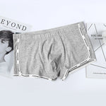 Men’s Letter Trim Applique Cotton Trunks