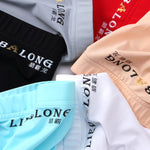 3 Pack Men's Breathable Ice Silk Double-Layered Big Pouch Sexy Boxer Briefs