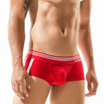 Men's Slim-Fit Cotton Trunks - Low Rise & Lifting Support