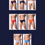 4 Pack Men's Solid Breathable Anti-Pinch Briefs