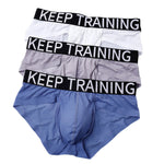 3 Pack Men's Breathable Large Separate Pouch Elastic Waistband Briefs