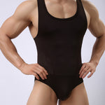 Men's Breathable Mesh Wrestling Bodysuit