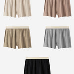 2 Pack Men's Solid Color Seamless Comfort Mid-Rise Home Shorts
