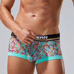 2 Pack Men's Odor-Control Breathable Printed Trunks