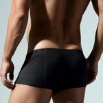 2 Pack Men's Soft Solid Color Simple Comfortable Breathable Trunks