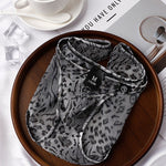 4 Pack Men's Ice Silk Cooling Mesh Breathable U-Pouch Leopard Print Bikinis