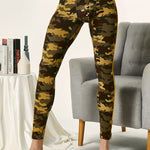 Men's Camouflage Cotton Long Johns with Side Stripes