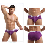 3 Pack Men's Comfortable Sporty Breathable Low-Waist Sexy Briefs
