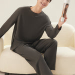 Men's Seamless Comfort Snug-Fit Second-Skin Solid Color Lounge & Sleepwear