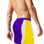 Men's Full Coverage Sporty Cut Anti-Chafing Swim Shorts & Trunks
