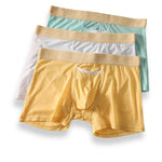 3 Pack Men's Stay-Put Fit Stretch Fabric Seamless Comfort Trunks