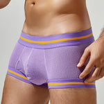 2 Pack Men's Spliced Color Trunks with Functional Fly