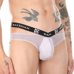 3 Pack Men's Lightweight Mesh Stretch Briefs with Dual Waistband