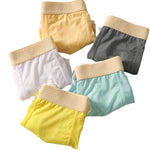 4 Pack Men's Ultra-Thin Breathable Solid Color Separated Pouch Smooth Trunks
