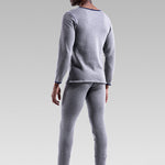 Fleece Lined Men's Thermal Underwear With Support Pouch