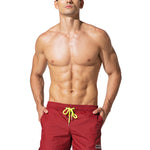 Men’s Neon Drawstring Swim Board Shorts