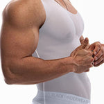 Men's High Stretch Solid-colored Ice Silk Vest & Briefs