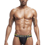 Men's Color Fabric Elastic Waistband Bikini