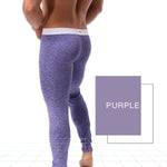 Men's U-Convex Pouch Sexy Base Layer Warm Pants Sleep Pants