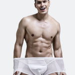 4 Pack Men’s Ice Silk Cooling Mesh Trunks