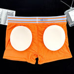 2 Pack Men's Breathable Mesh Butt-Lifting 3D Enhancing Design Seamless Shapewear