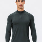 Men's Zip-Up Sports Long Sleeve Shirt