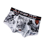 2 Pack Men's Ventilated Gusset Easy-Access Fly Sexy Trunks