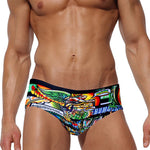 Men's Bold Prints Full Coverage Eco-Friendly Swim Trunks
