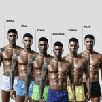 2 Pack Men's Ultra-Soft Cotton Comfy Waistband Odor-Control Boxers