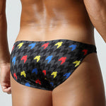 2 Pack Men's Printed Snug-Fit & Personalized Style Briefs