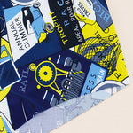 4 Pack Men's Breathable Printed Comfy Waistband Stretch Trunks