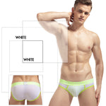 2-pack Men's Breathable Mesh Briefs with U-shaped Convex Pockets