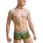 2 Pack Men's Supportive Pouch Breathable Comfort Quick-Dry Stretch Trunks