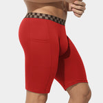 3 Pack Men's Anti-Chafing Extended Length High-Stretch Midway Briefs