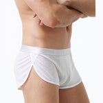 2 Pack Men's Low-Rise Mesh Breathable Home Comfort Antibacterial Trunks