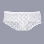 2 Pack Men's Sheer Grid Mesh Breathable Large U-Pouch Trunks