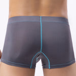 3 Pack Men's Large Pouch Contrast Binding Trunks