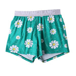 2 Pack Men's Pure Cotton Shape-Retaining Trendy Prints Mid-Rise Boxers Shorts