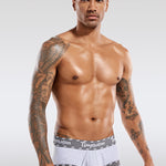 Men's Threaded Fabric Pouch Trunks With Fly