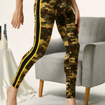 Men's Camouflage Cotton Long Johns with Side Stripes