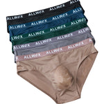 4 Pack Men's Stretch Fit Low-Rise Zero-Irritation Soft-Bound Edges Cooling Briefs