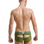 2 Pack Men's Supportive Pouch Breathable Comfort Quick-Dry Stretch Trunks
