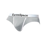 3 Pack Men's Low-Rise Mesh Supportive Fit Stretch Fit Basic Briefs